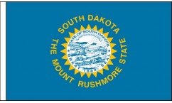 South Dakota Table Flags